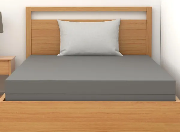 Georgetown Double Sided Inverted Seam Gray Vinyl Mattress