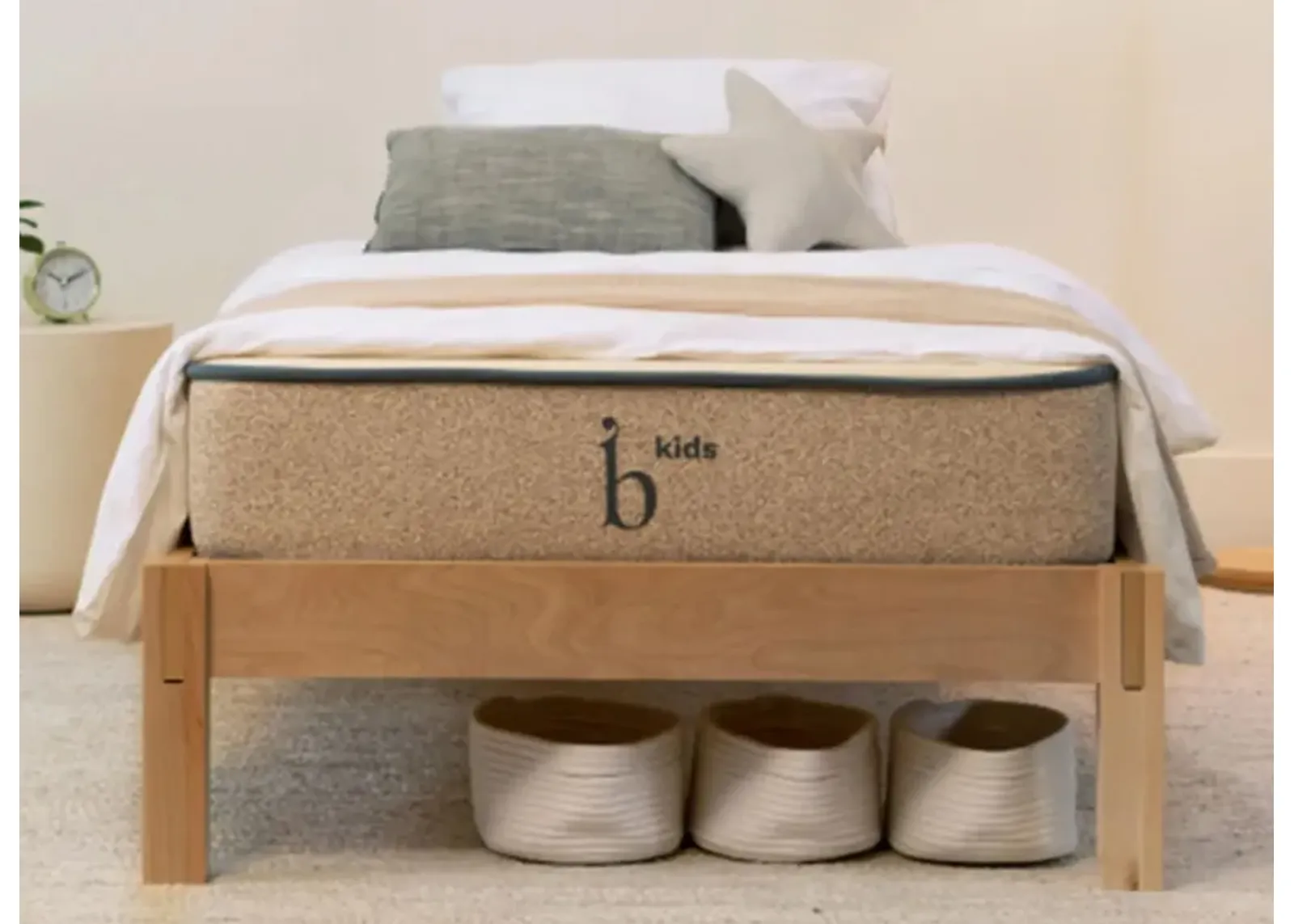 Birch Kids Natural Mattress in Natural by Helix Sleep