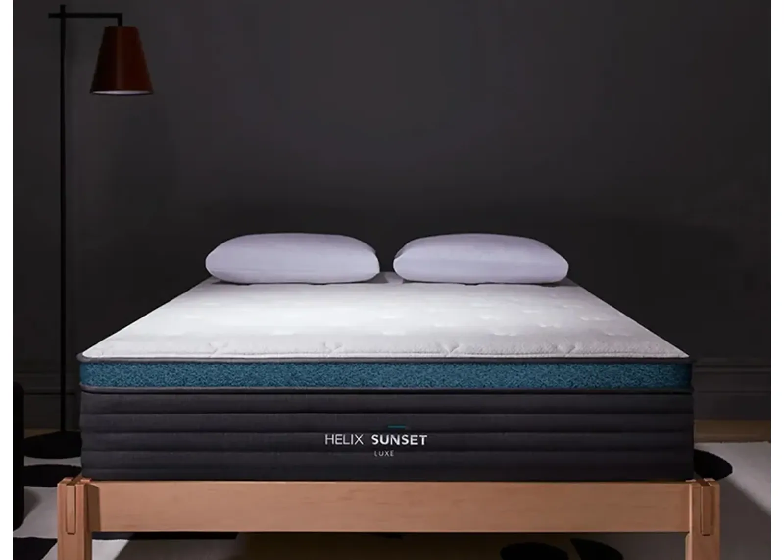 Helix Sunset Luxe Mattress in Gray by Helix Sleep