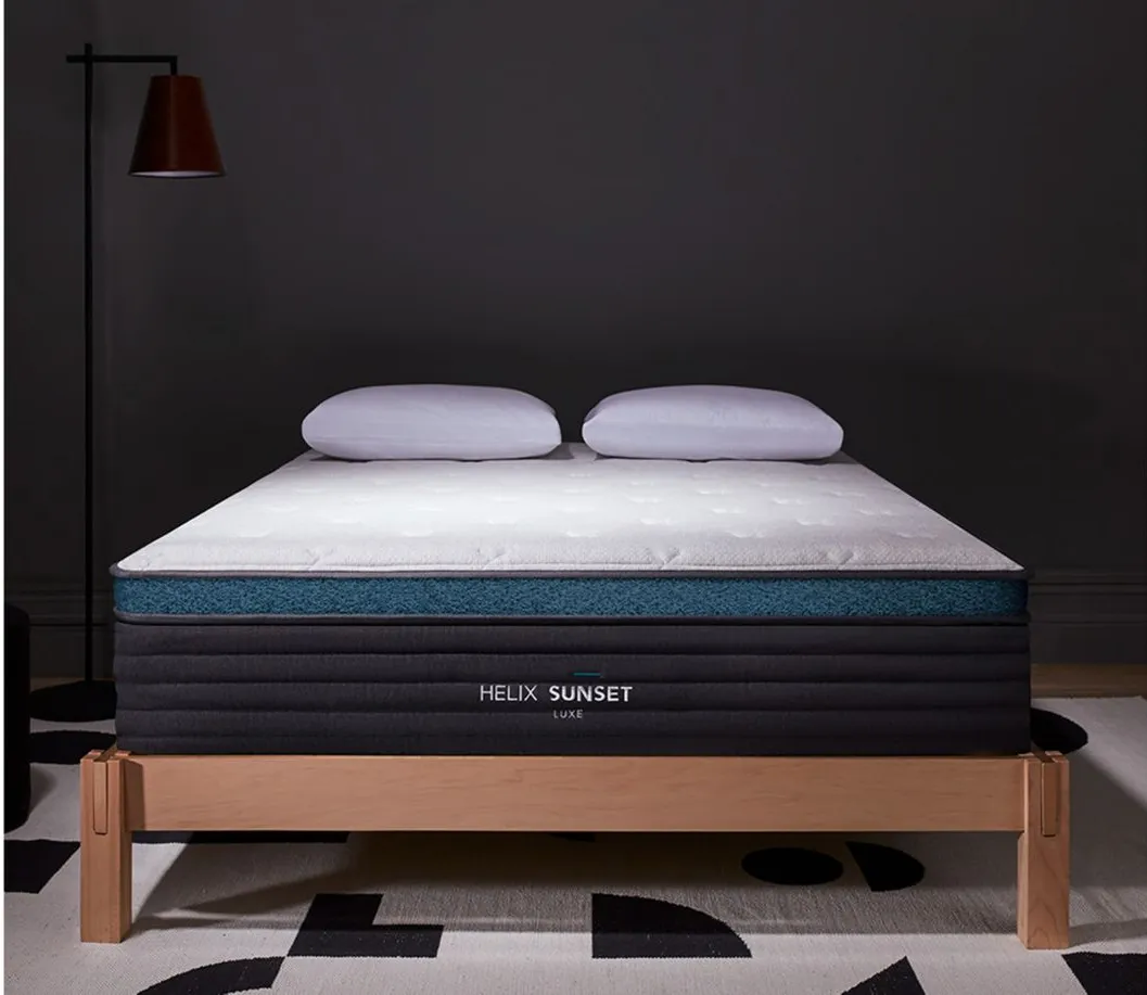 Helix Sunset Luxe Mattress in Gray by Helix Sleep