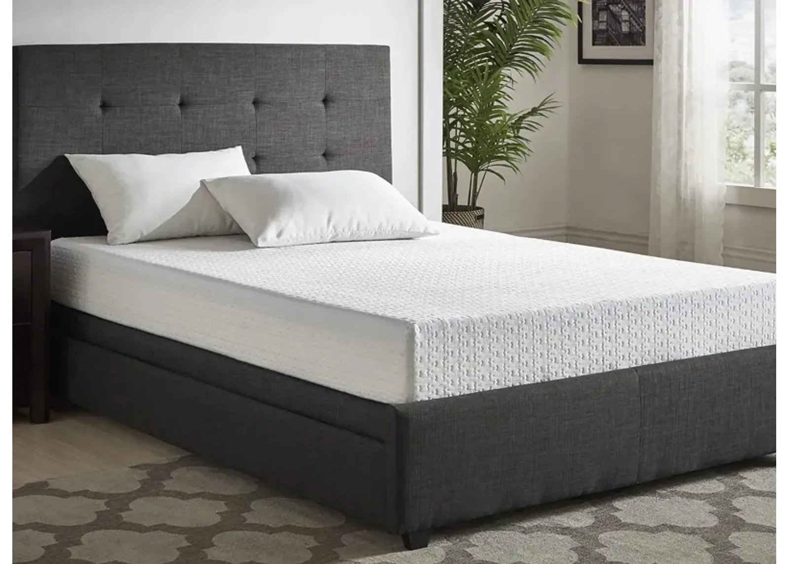 Nocturne 8" Gel Mattress in White by Bellanest