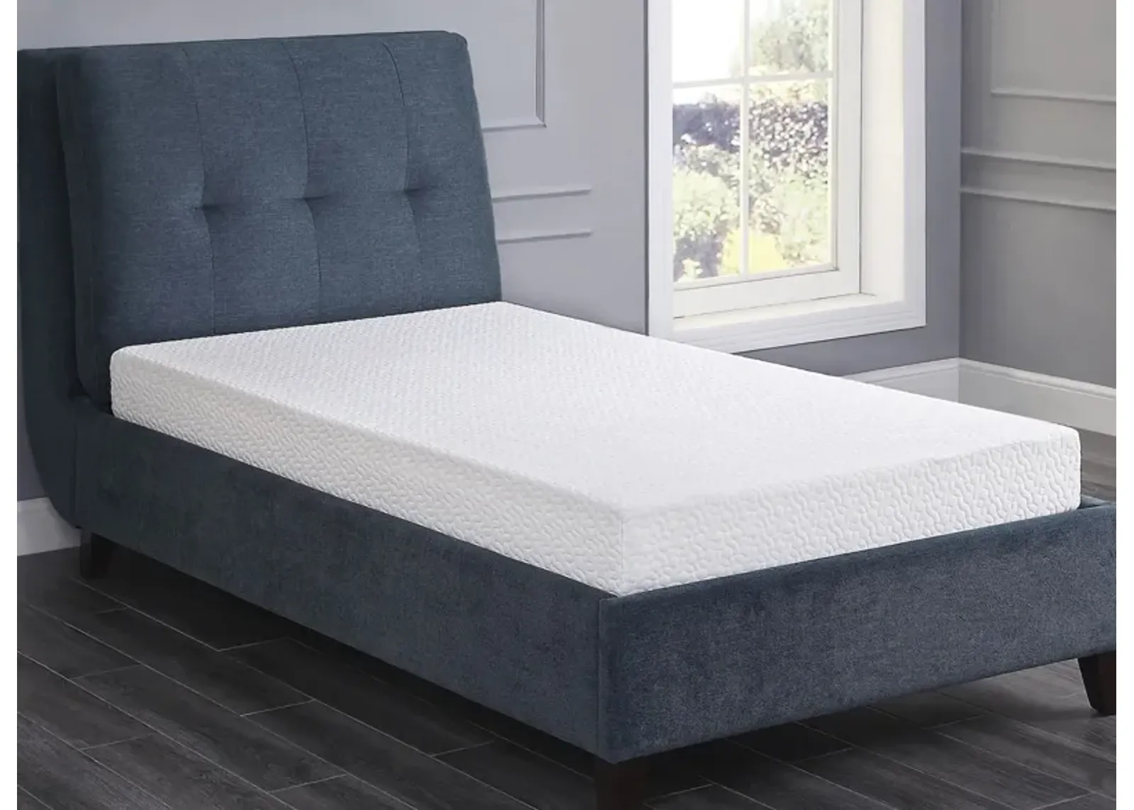 Nocturne 6" Gel Mattress in White by Bellanest