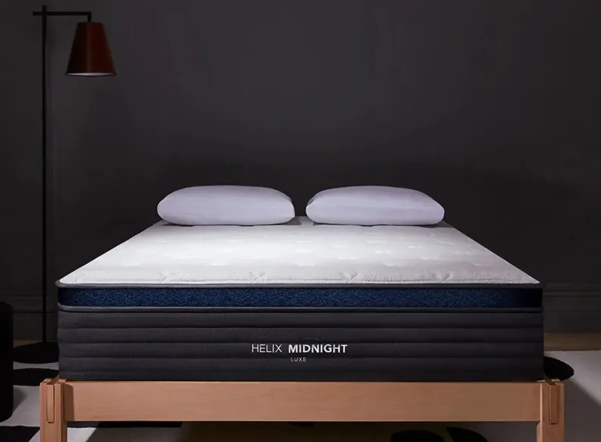 Helix Midnight Luxe Mattress in Gray by Helix Sleep