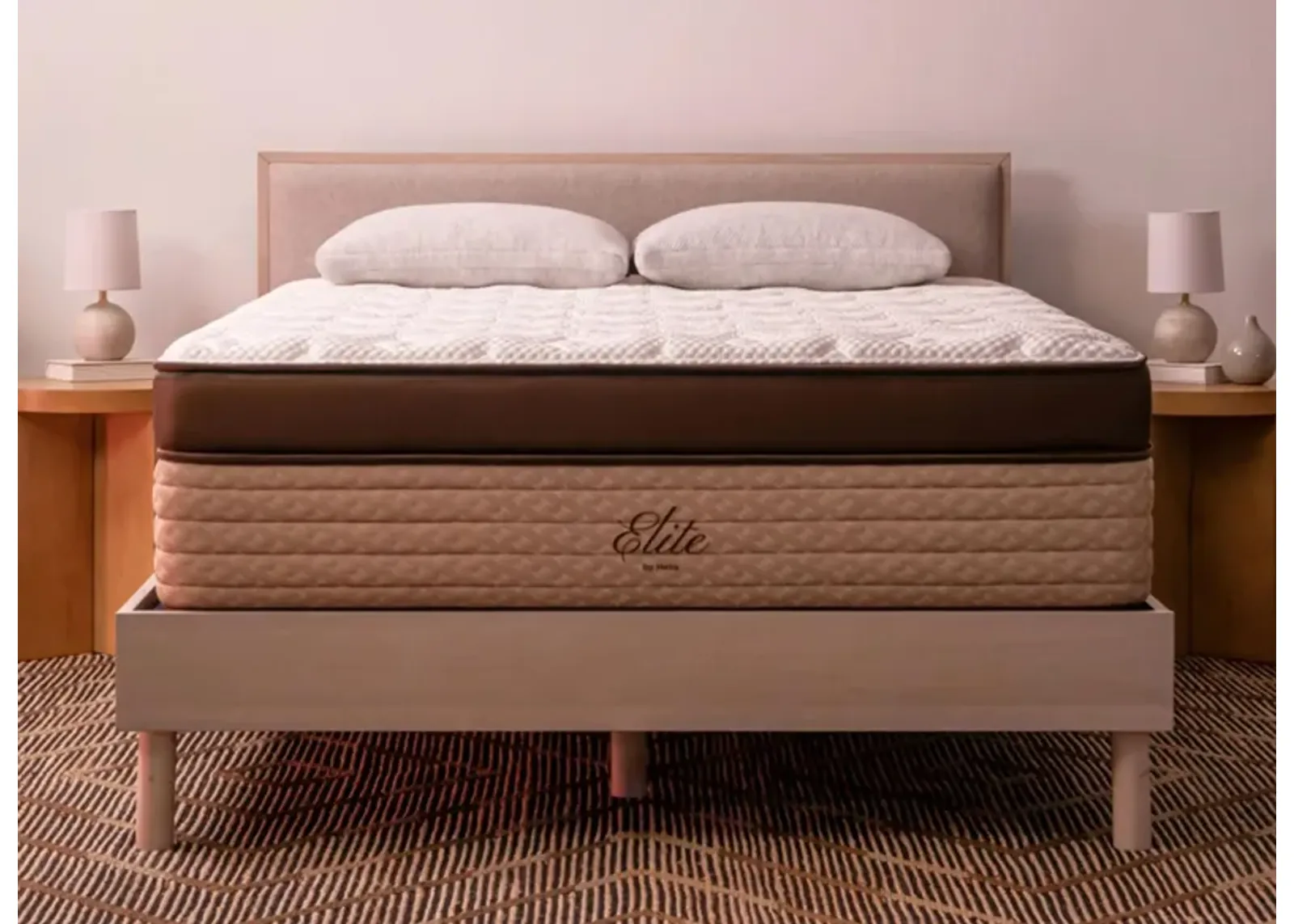 Helix Midnight Elite Medium Memory Foam Mattress in Brown by Helix Sleep