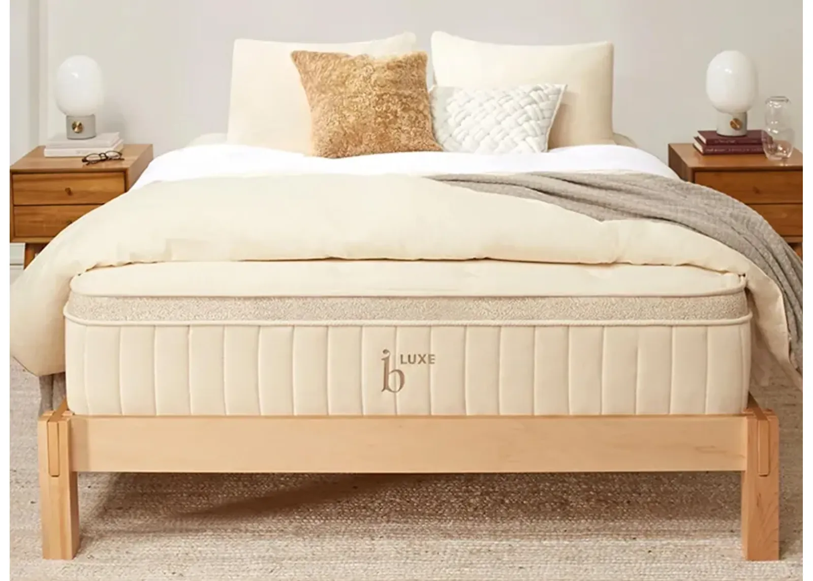 Birch Luxe Natural Mattress in Natural by Helix Sleep