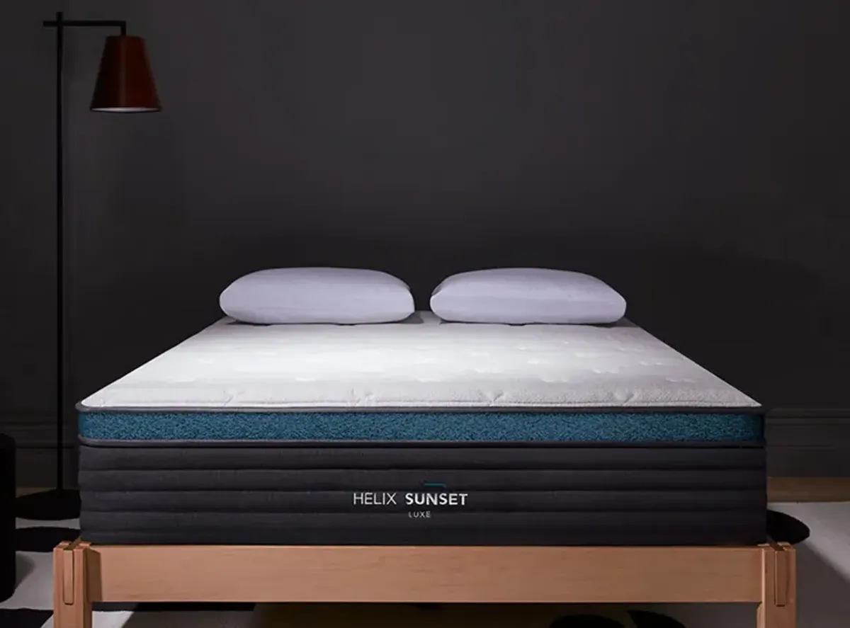 Helix Sunset Luxe Mattress in Gray by Helix Sleep