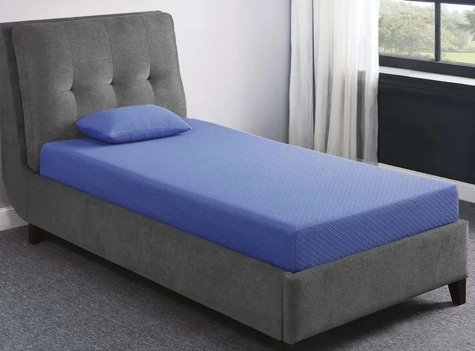 Nocturne 7" Blue Mattress With Pillow