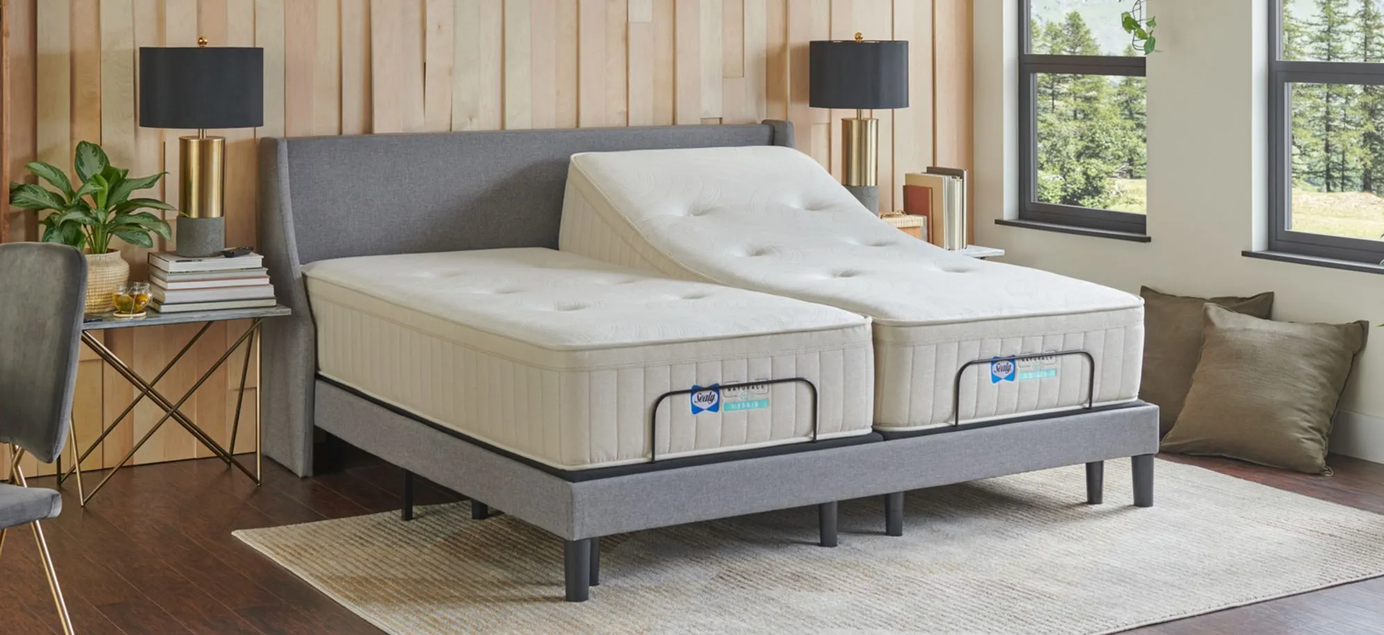 Sealy Naturals Firm Hybrid Mattress - Split Cal King Set Mattress