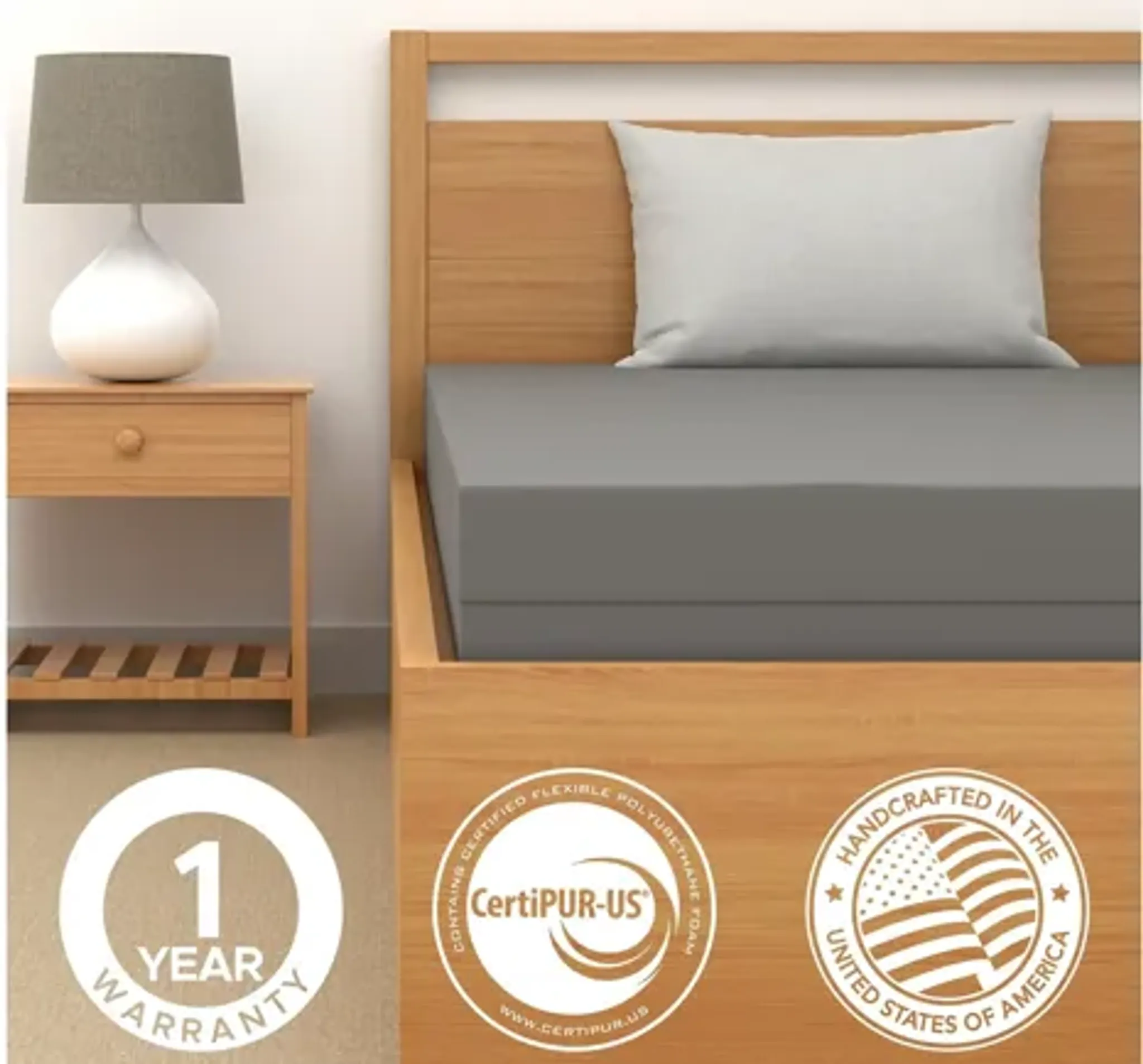 Georgetown Double Sided Inverted Seam Gray Vinyl Mattress Raymour And ...