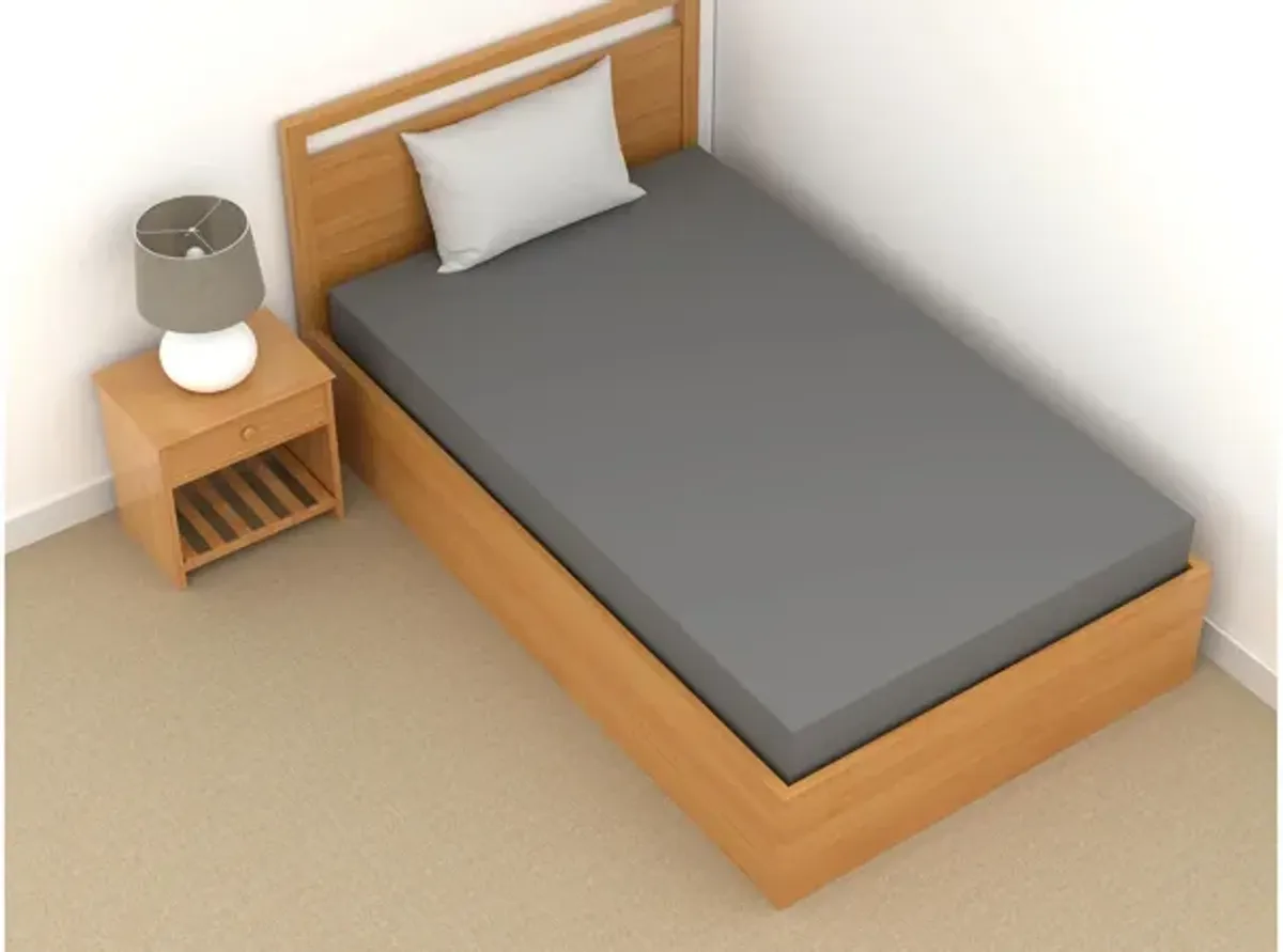 Georgetown Double Sided Inverted Seam Gray Vinyl Mattress