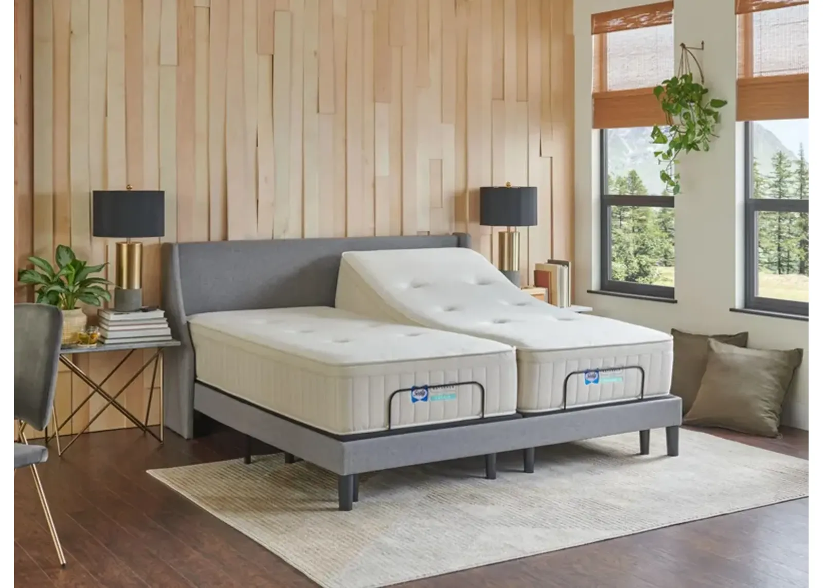 Sealy Naturals Medium Hybrid Mattress - Split King Set Mattress