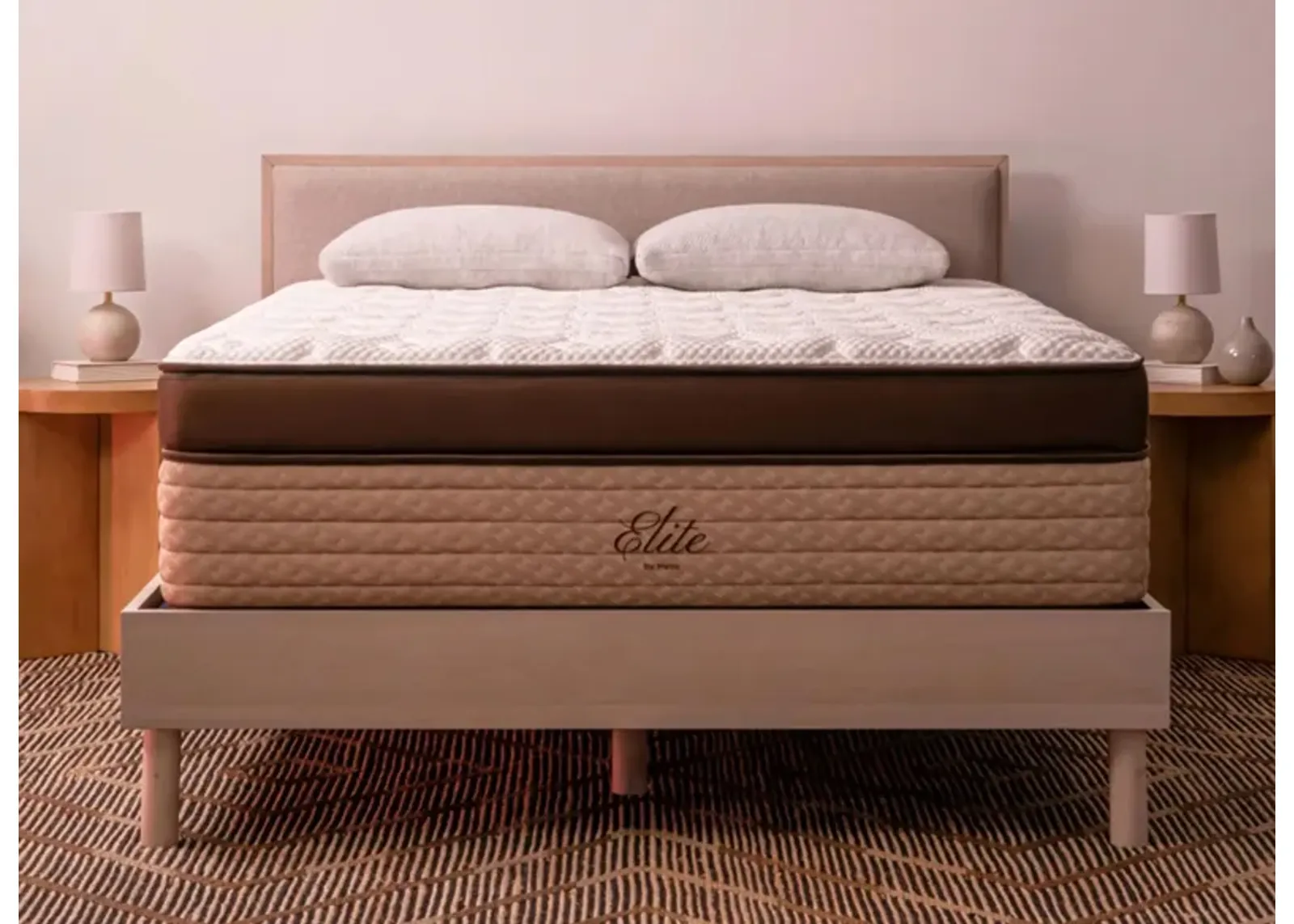 Helix Midnight Elite Medium Memory Foam Mattress in Brown by Helix Sleep