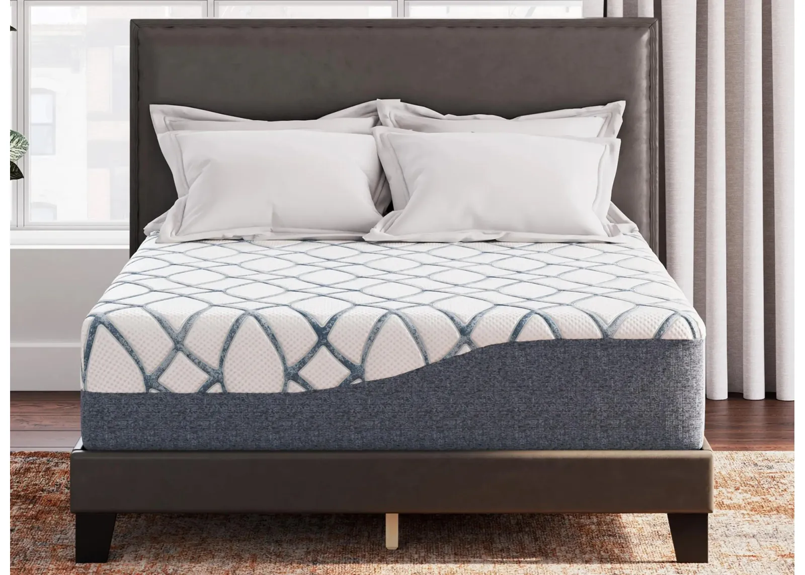 Chime Elite 2.0 Mattress in White/Blue by Ashley Furniture