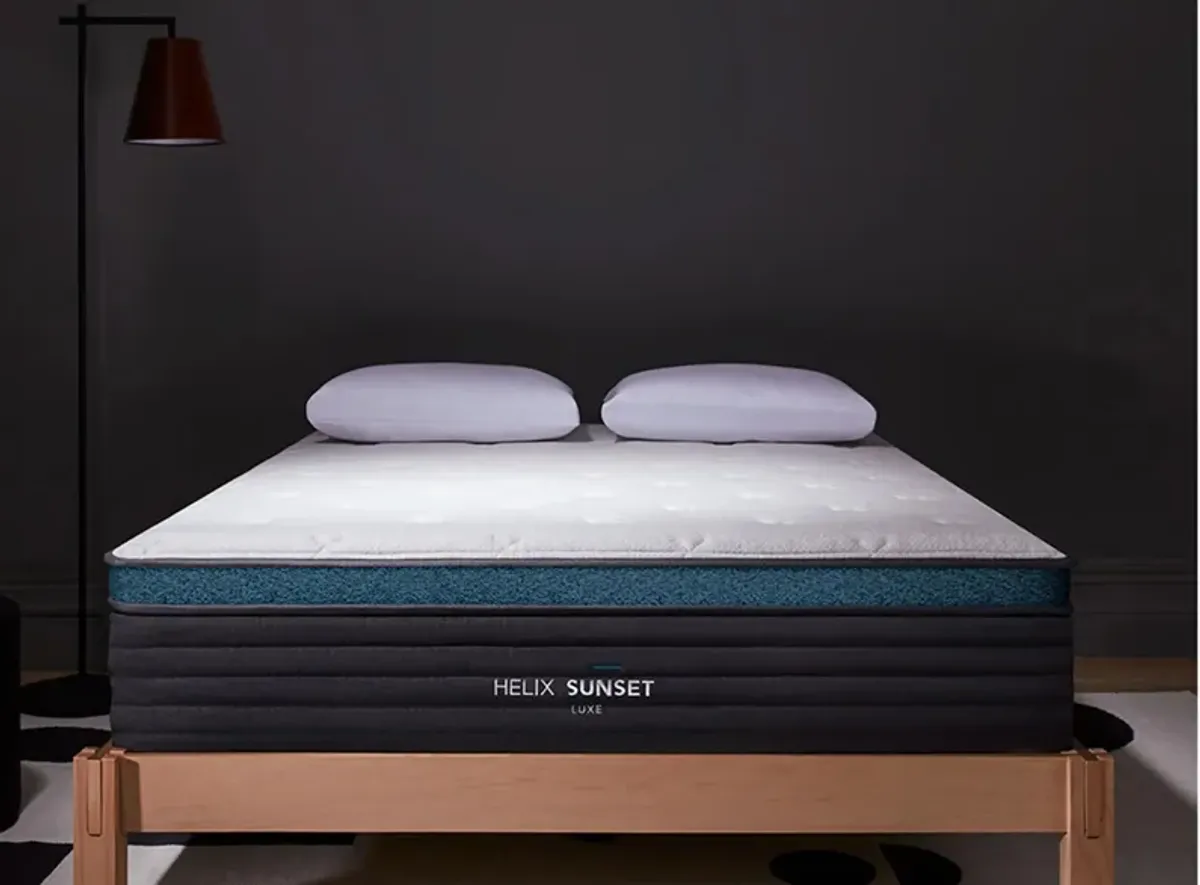 Helix Sunset Luxe Mattress in Gray by Helix Sleep