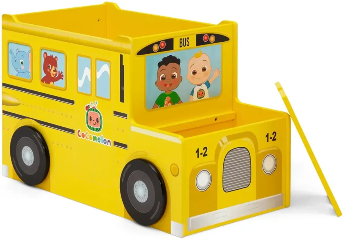 CoComelon School Bus Toy Box by Delta Children in Yellow by Delta Children