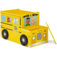 CoComelon School Bus Toy Box by Delta Children in Yellow by Delta Children