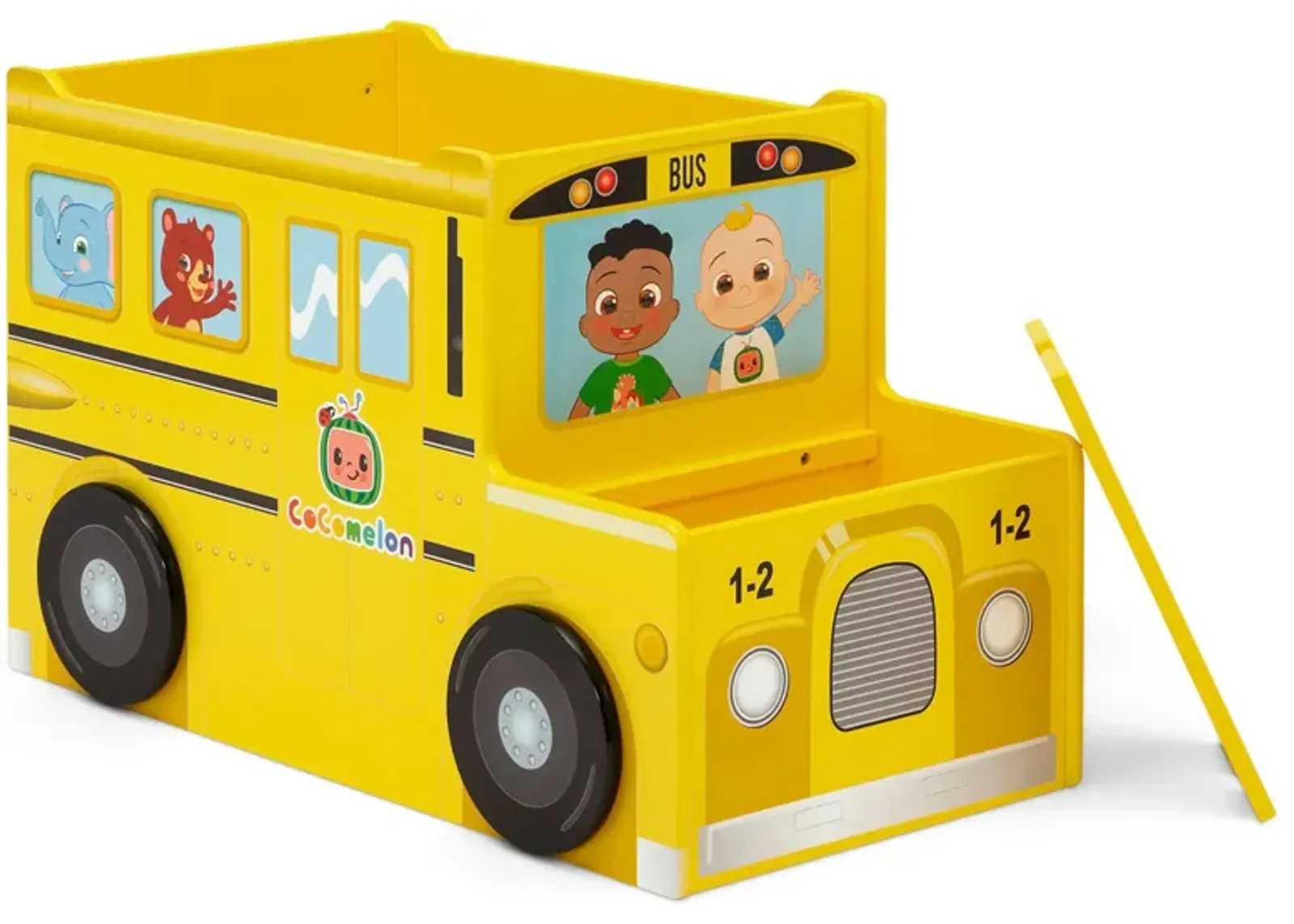 CoComelon School Bus Toy Box by Delta Children in Yellow by Delta Children