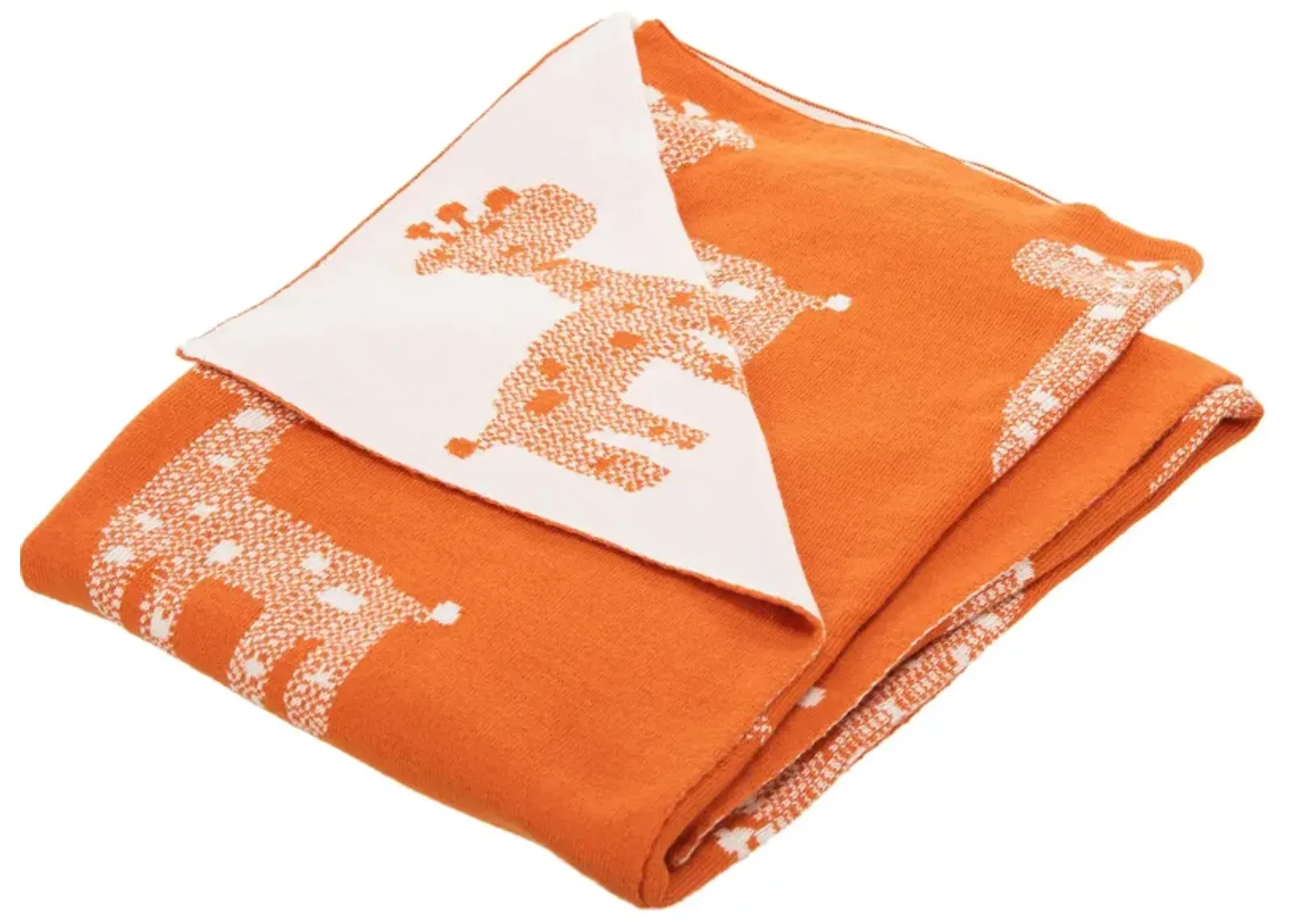 Titan Baby Blanket in Orange by Safavieh