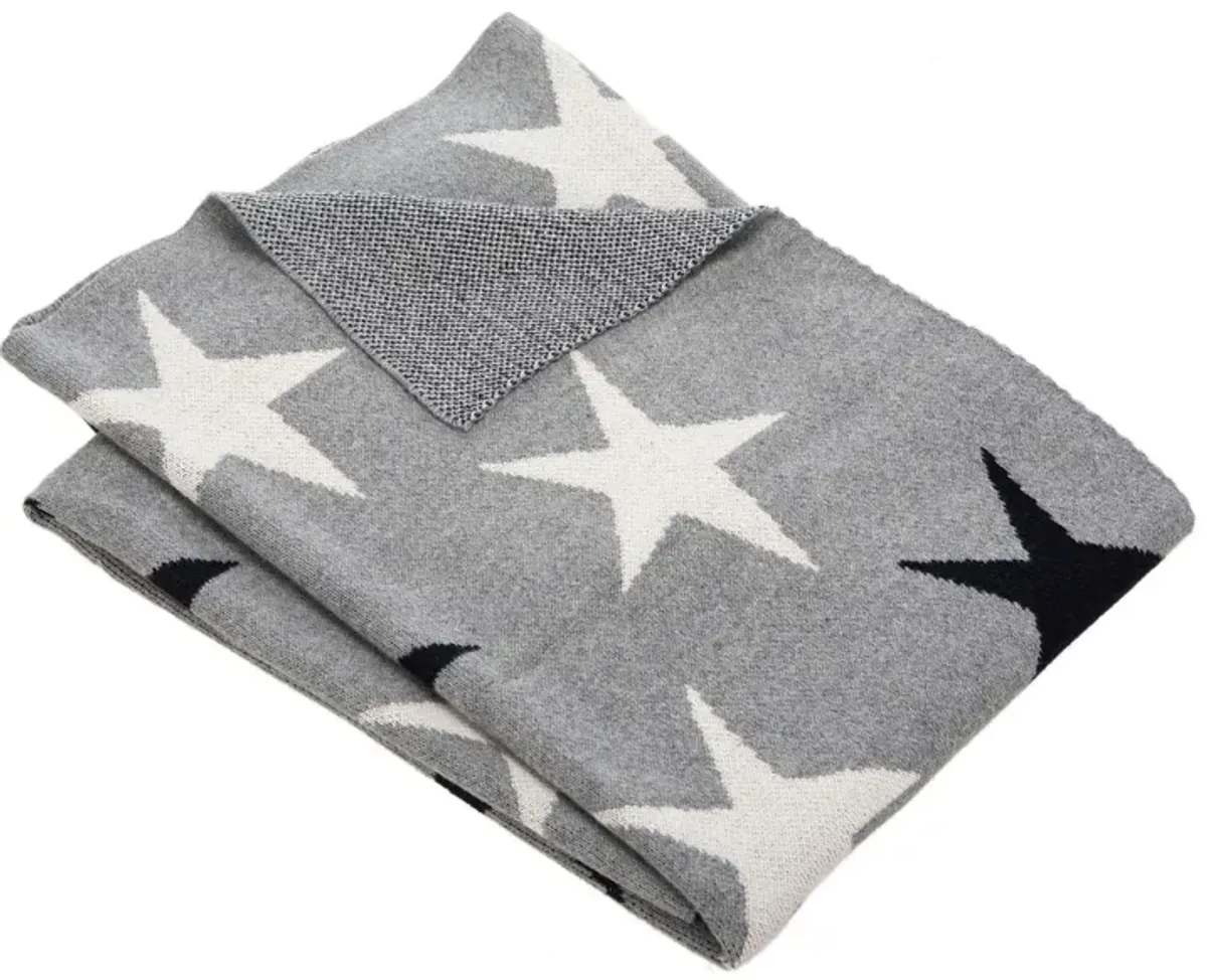 Star Baby Blanket in Gray by Safavieh