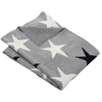 Star Baby Blanket in Gray by Safavieh