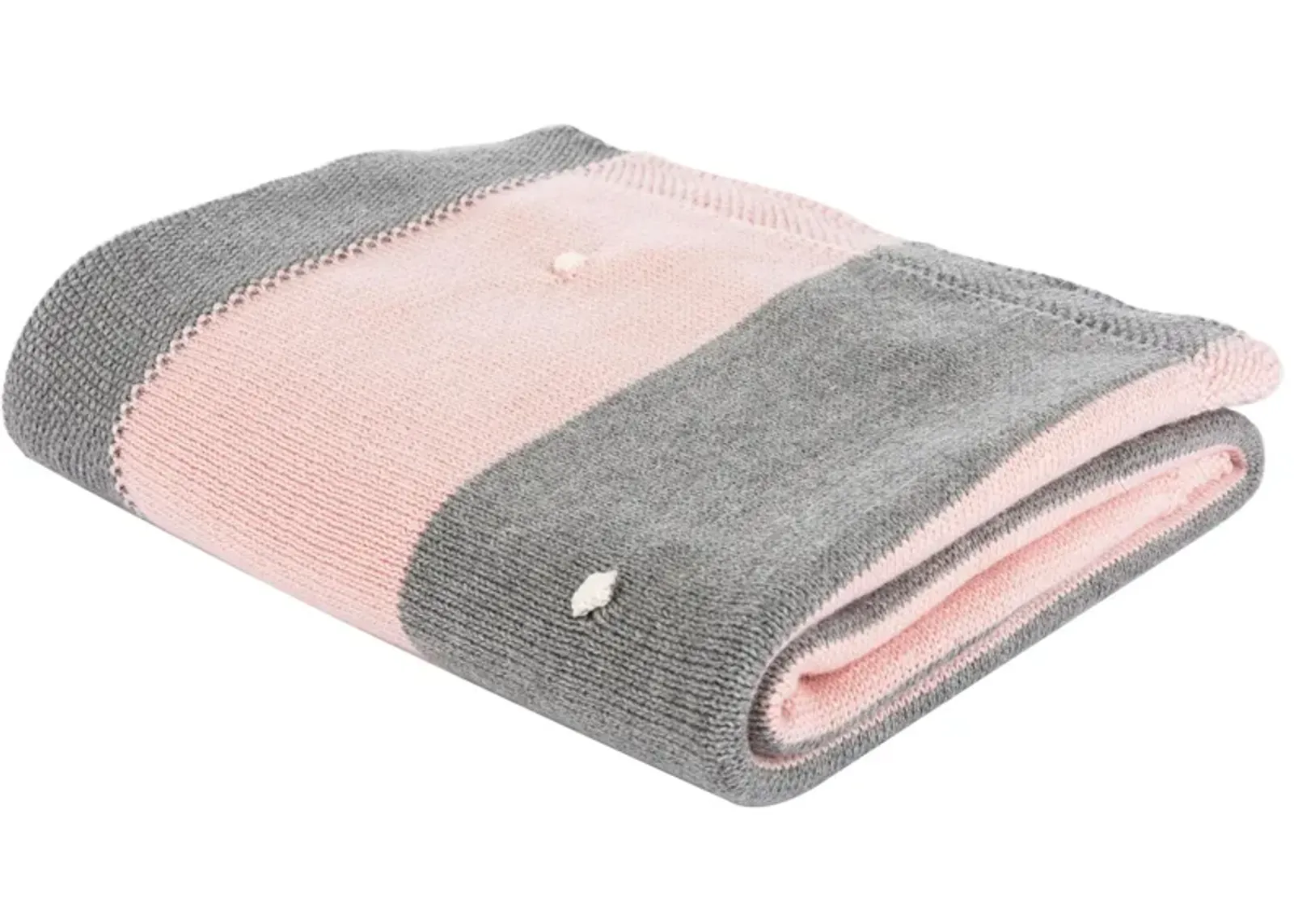 Bubble Baby Blanket in Gray & Pink by Safavieh