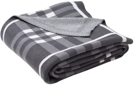 Unity Gingham Knit Throw by Safavieh