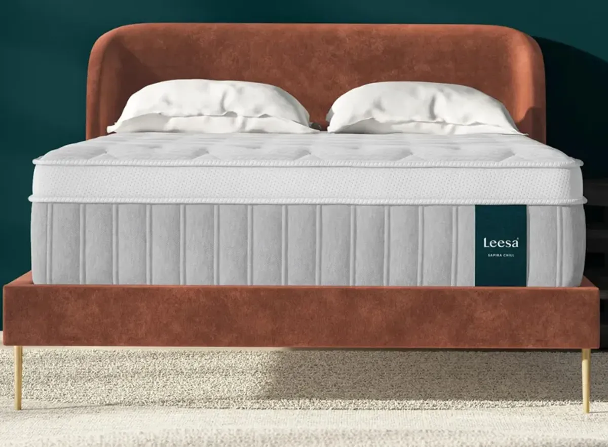 Leesa Sapira Chill Firm Hybrid Mattress in Gray by Helix Sleep