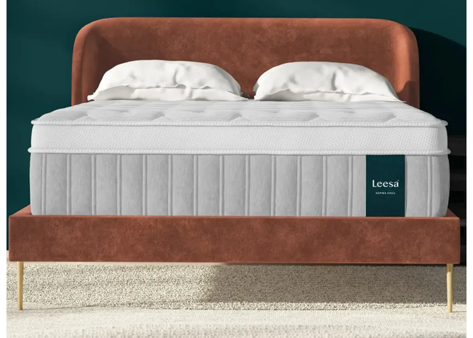 Leesa Sapira Chill Firm Hybrid Mattress in Gray by Helix Sleep