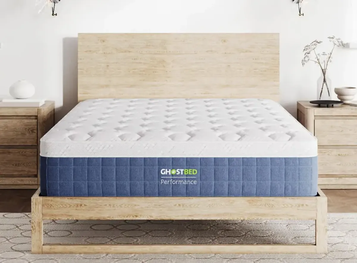 GhostBed 14" Performance Hybrid Mattress in a Box in White by Ghostbed