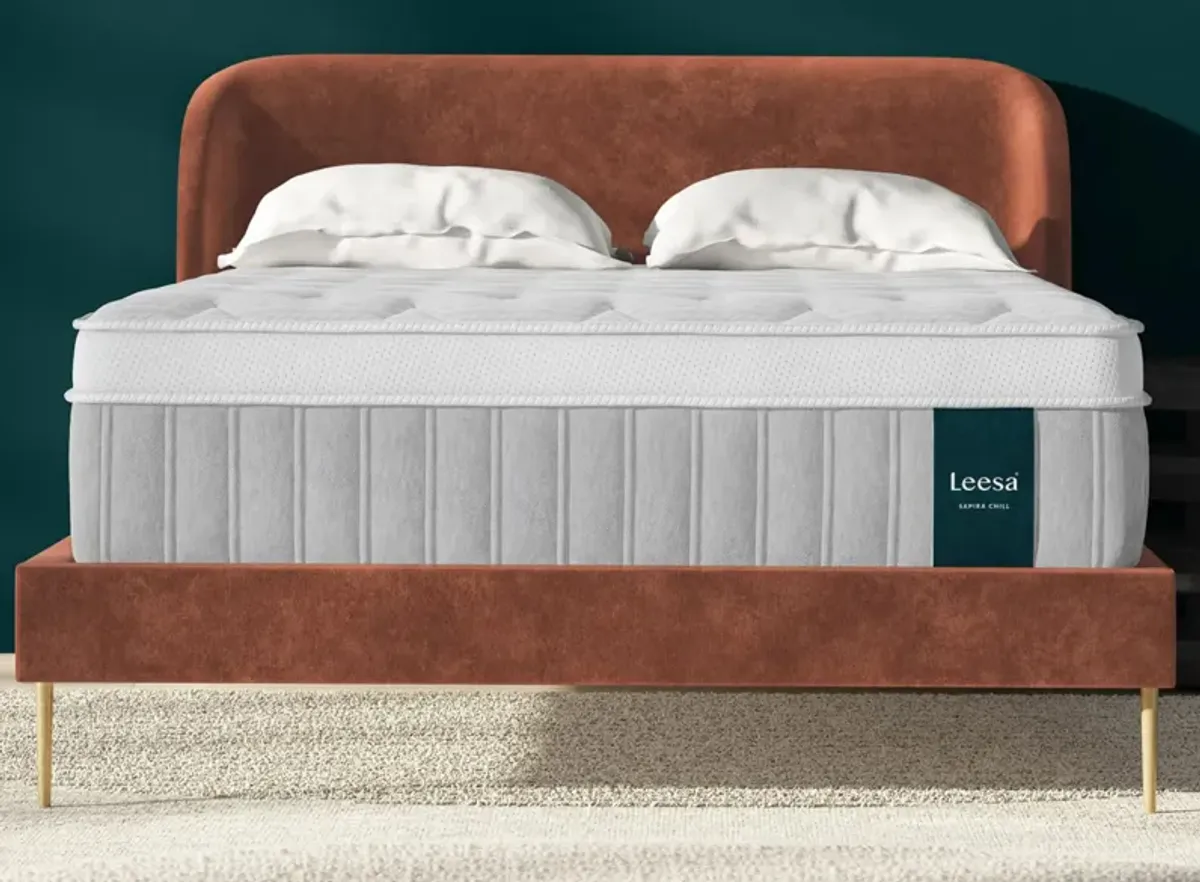 Leesa Sapira Chill Plush Hybrid Mattress in Gray by Helix Sleep