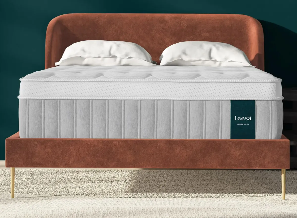 Leesa Sapira Chill Plush Hybrid Mattress in Gray by Helix Sleep