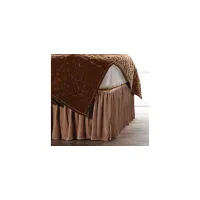 Youngmee Bed Skirt in Dusty Rose by HiEnd Accents