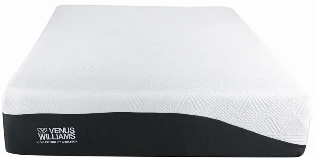 Venus Williams by GhostBed 14" Ace Memory Foam Mattress in a Box in White by Ghostbed