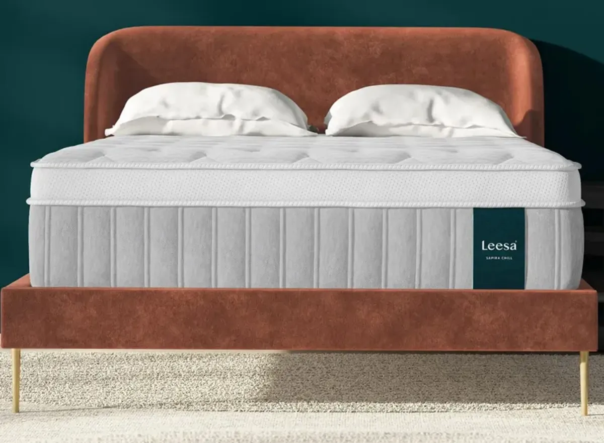 Leesa Sapira Chill Plush Hybrid Mattress in Gray by Helix Sleep