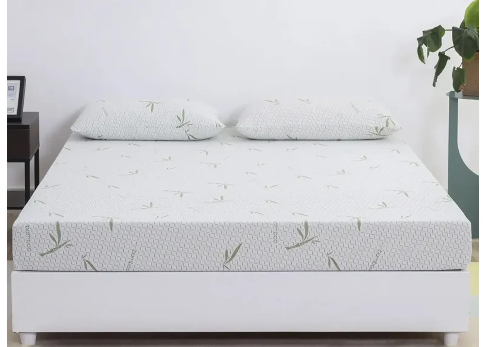 Dreamer 6 Inch Memory Foam Mattress in White by Mlily USA,