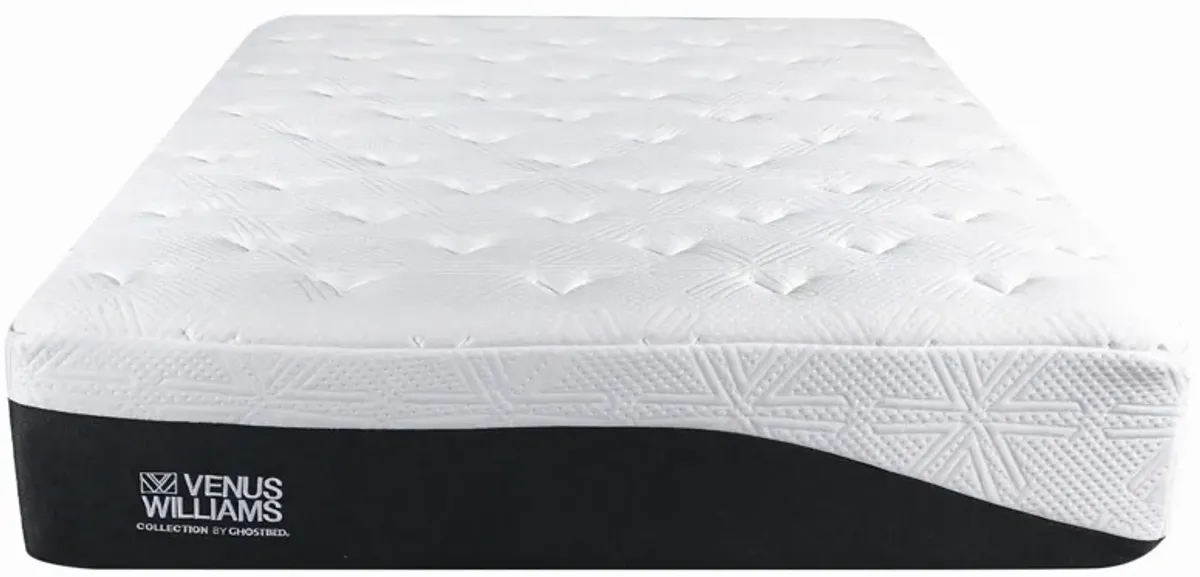 Venus Williams by GhostBed 14" Serve Memory Foam Mattress in a Box in White by Ghostbed