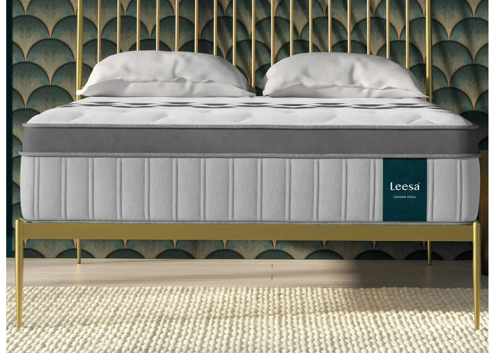 Leesa Legend Chill Medium Hybrid Mattress in Gray by Helix Sleep