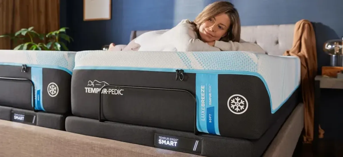 Tempur-Pedic LuxeBreeze 2.0 Soft Memory Foam Mattress - Split Cal King Set