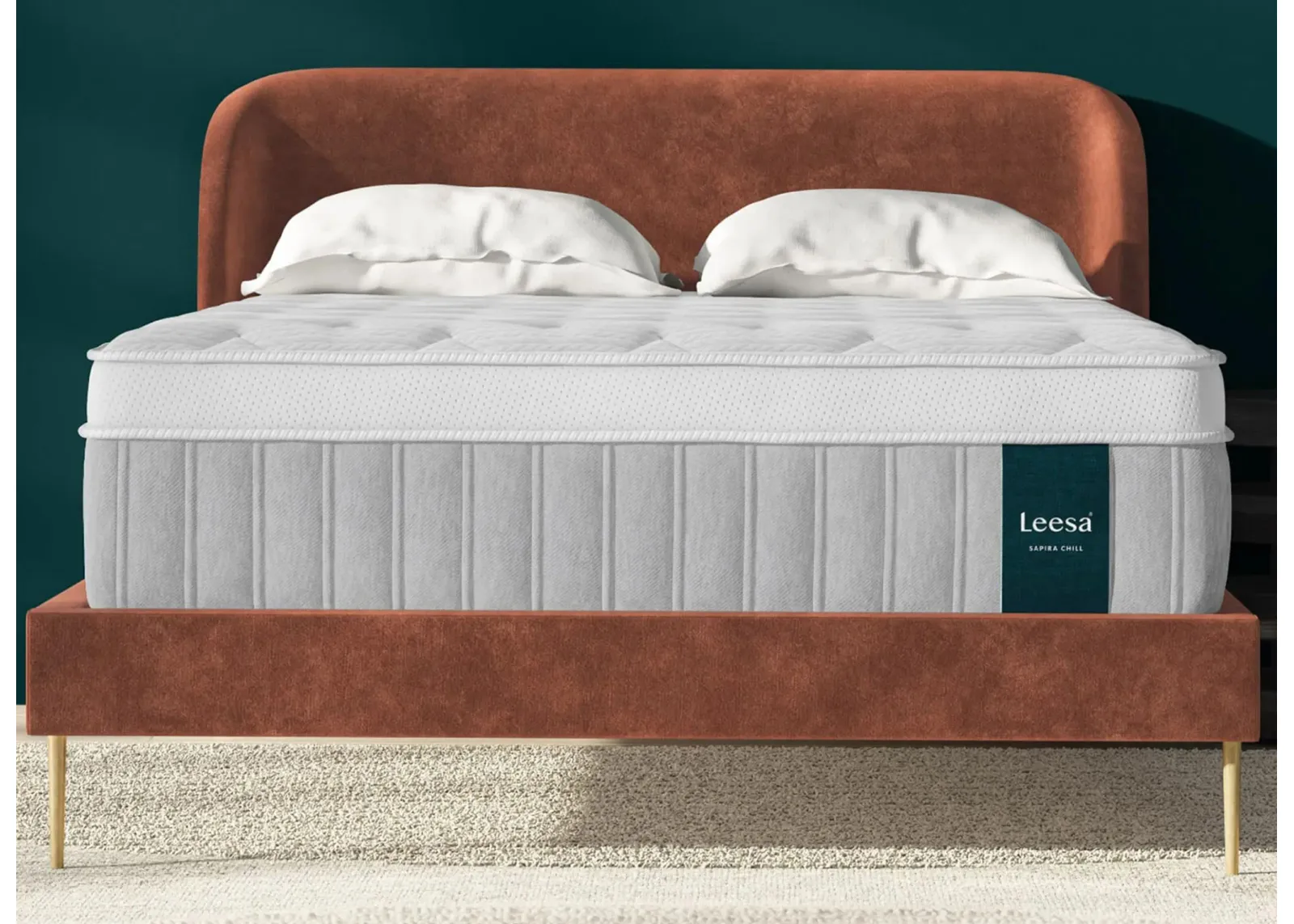 Leesa Sapira Chill Firm Hybrid Mattress in Gray by Helix Sleep