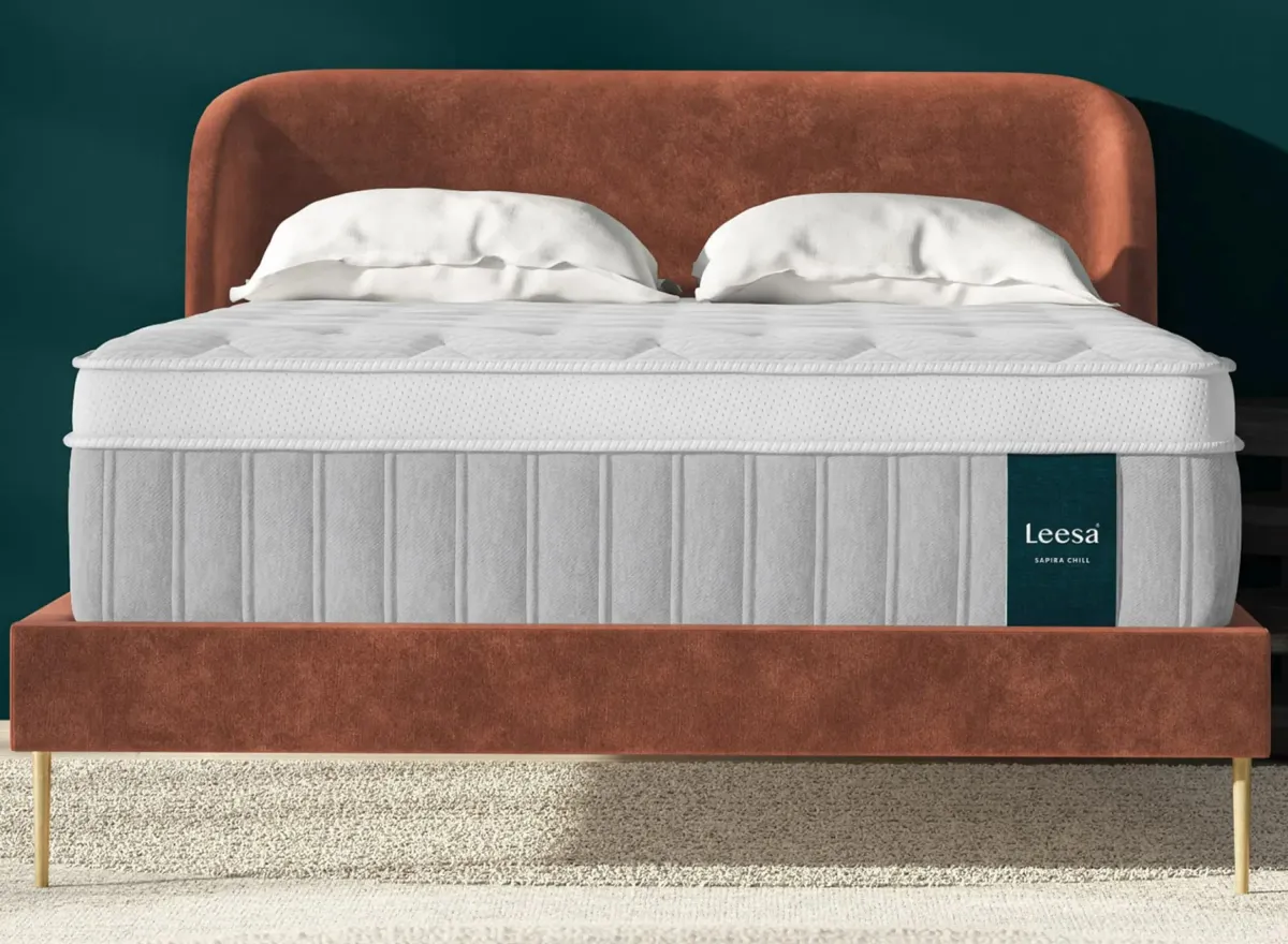 Leesa Sapira Chill Firm Hybrid Mattress in Gray by Helix Sleep