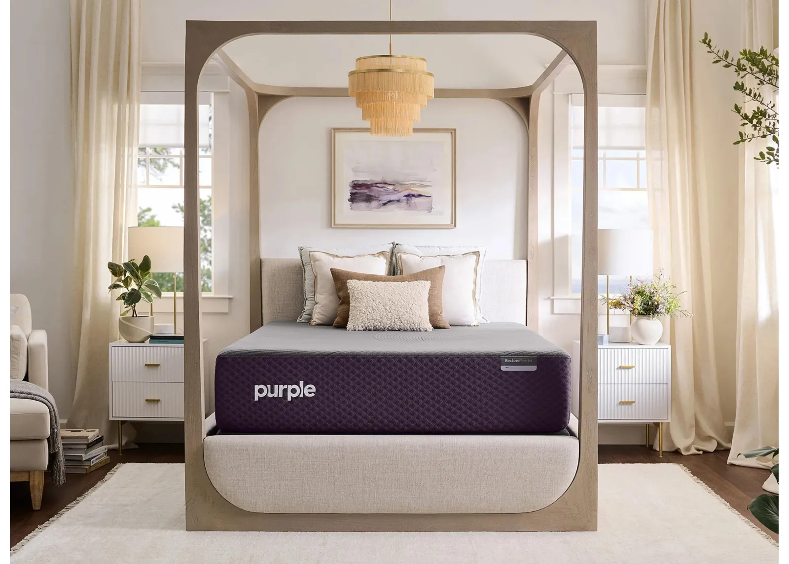 Purple RestorePremier™ Soft Hybrid Mattress by Purple Innovation