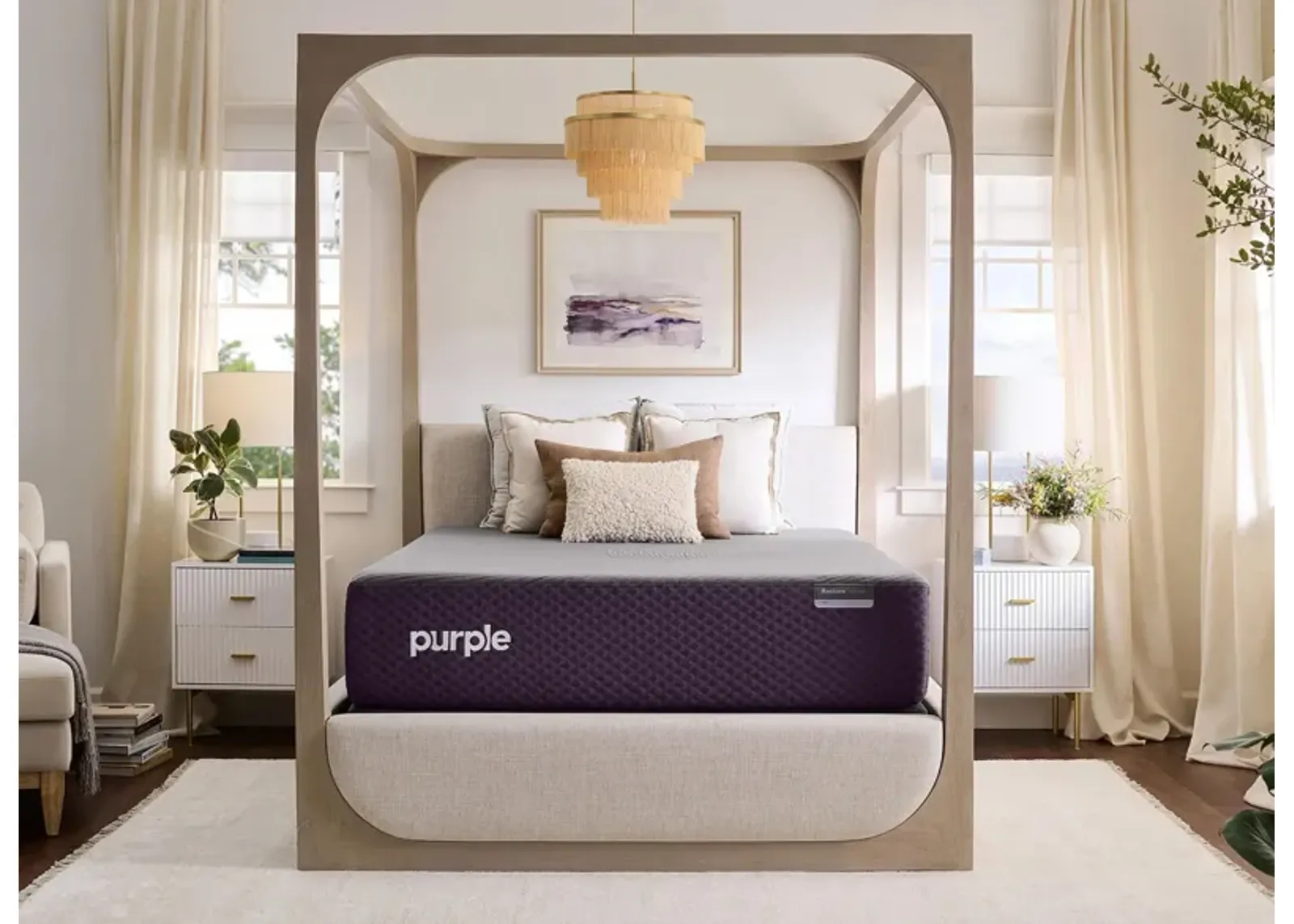 Purple RestorePremier™ Soft Hybrid Mattress - Split King by Purple Innovation