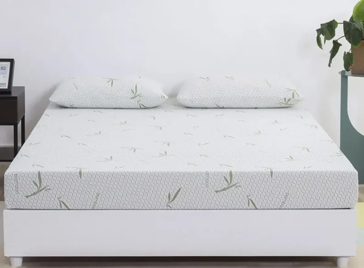 Dreamer 6 Inch Memory Foam Mattress in White by Mlily USA,