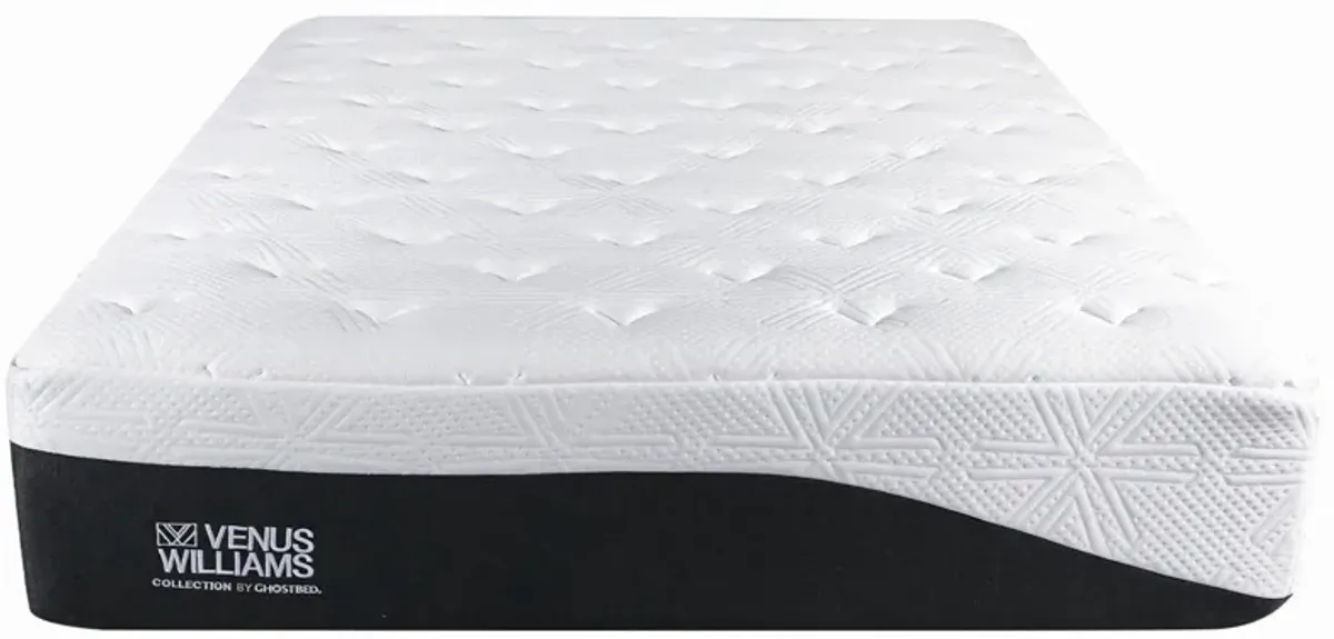 Venus Williams by GhostBed 14" Serve Memory Foam Mattress in a Box in White by Ghostbed