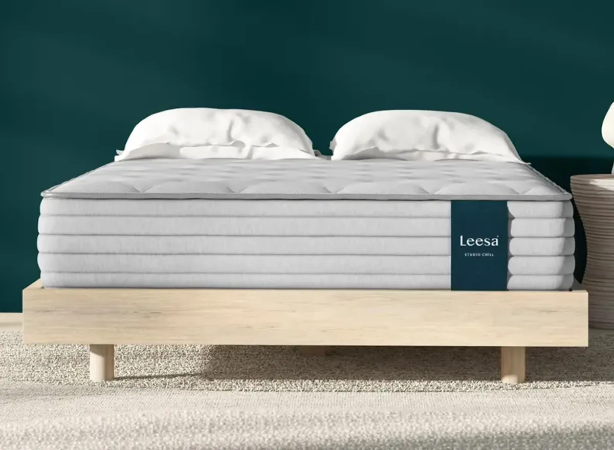 Leesa Studio Chill Medium Hybrid Mattress in Gray by Helix Sleep