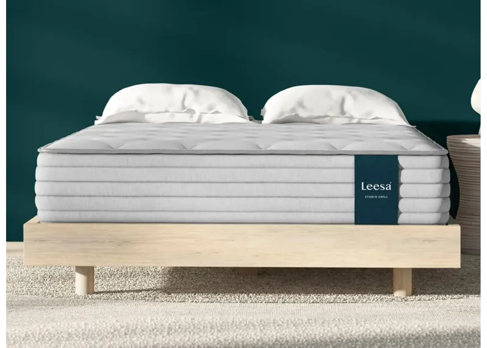 Leesa Studio Chill Medium Hybrid Mattress in Gray by Helix Sleep