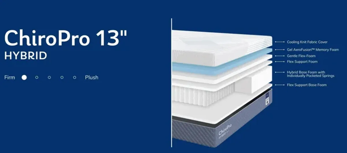 Chiro Pro Firm 13 Inch Hybrid Mattress