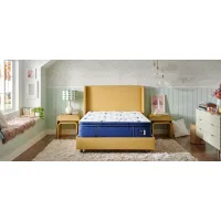 Stearns & Foster Studio Split California King Medium Euro Pillow Top Mattress Bedding