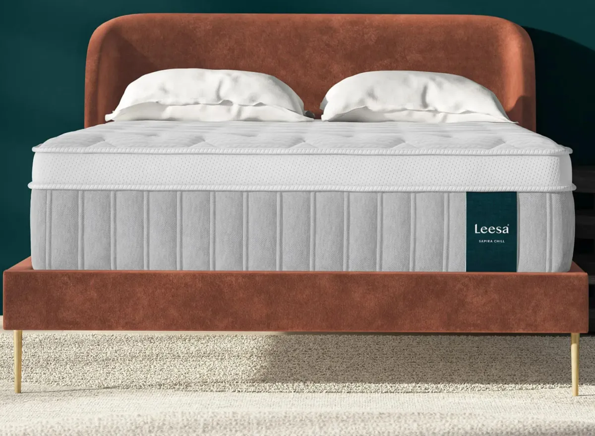 Leesa Sapira Chill Plush Hybrid Mattress in Gray by Helix Sleep