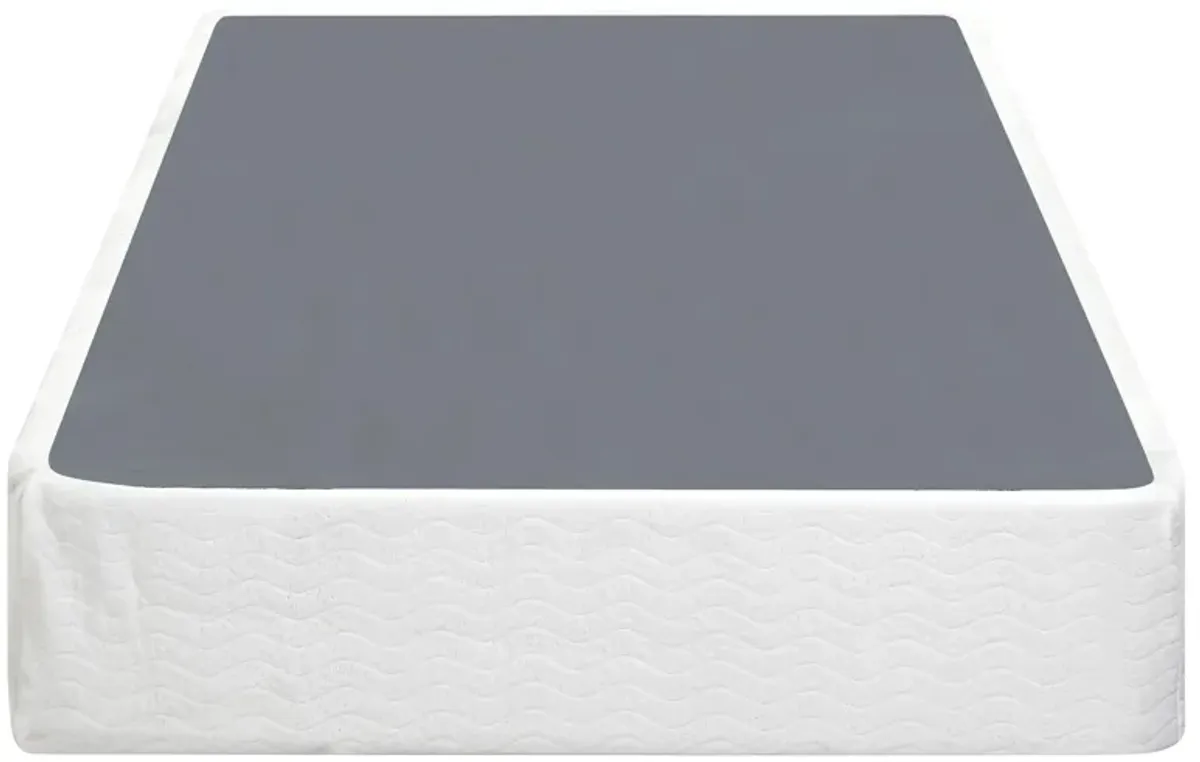 Noura Mattress Foundation W/ White Cover in Gray by Bellanest